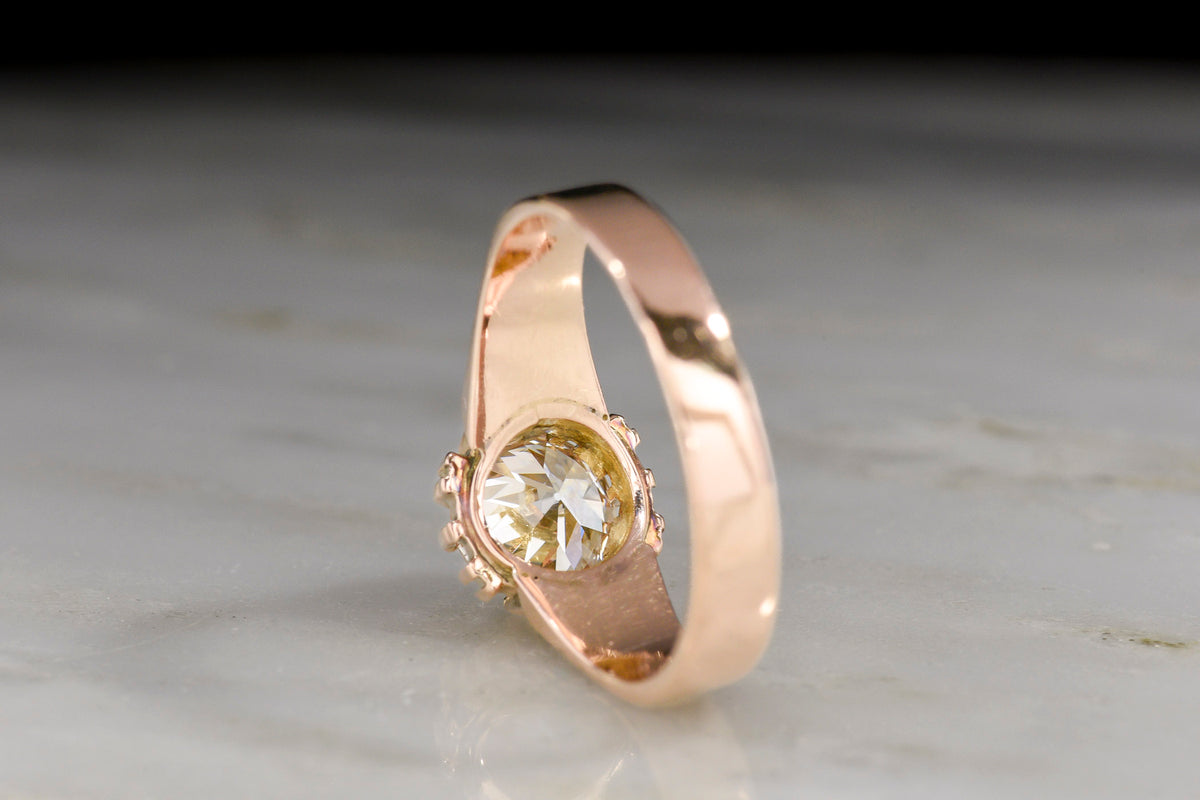 c. 1900 Shafer &amp; Douglas Rose Gold and Diamond Engagement Ring