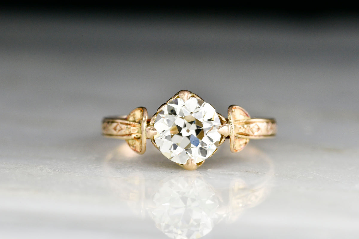c. 1800s Victorian Engagement Ring with an American-Frontier-Inspired Design