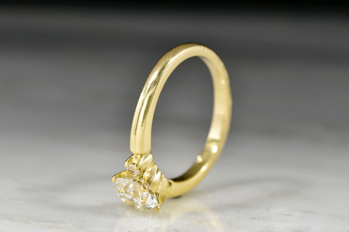 Vintage Mid-Century Tiffany &amp; Co. Engagement Ring with a Transitional Cut Diamond Center