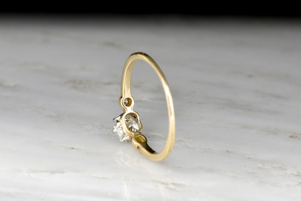 Petite Late Victorian Three-Stone Diamond Ring