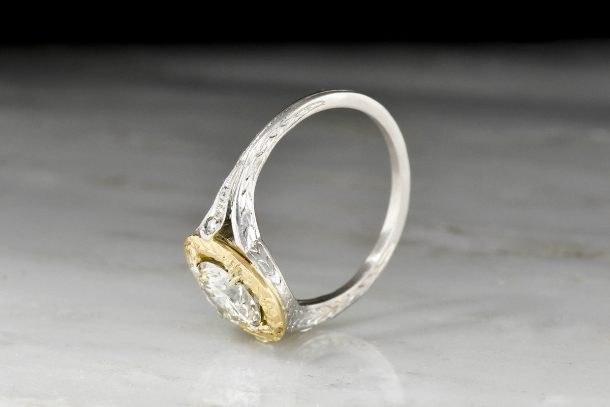 Greek-Inspired Belle Époque / Edwardian Diamond Engagement Ring