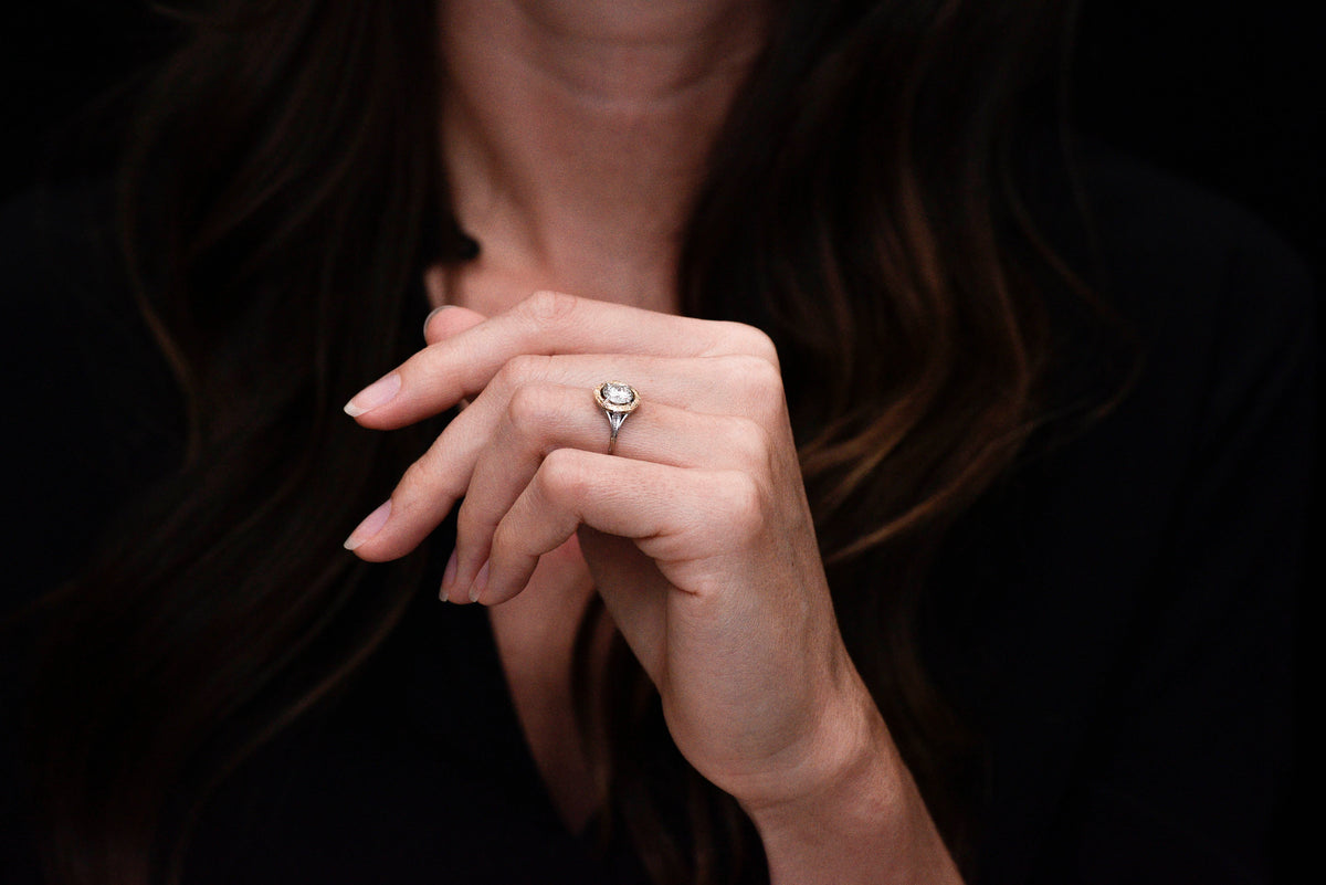 Greek-Inspired Belle Époque / Edwardian Diamond Engagement Ring