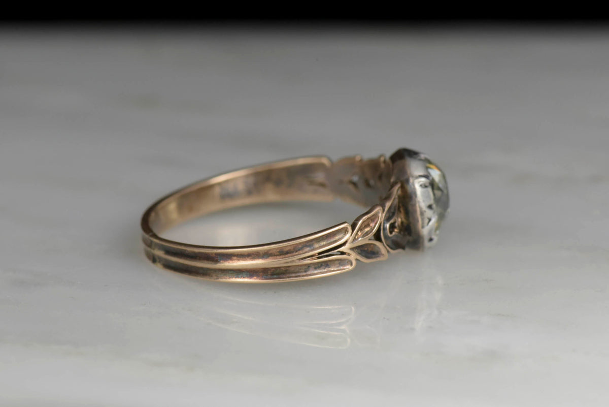 Post-Georgian / Victorian Rose Gold Diamond Ring
