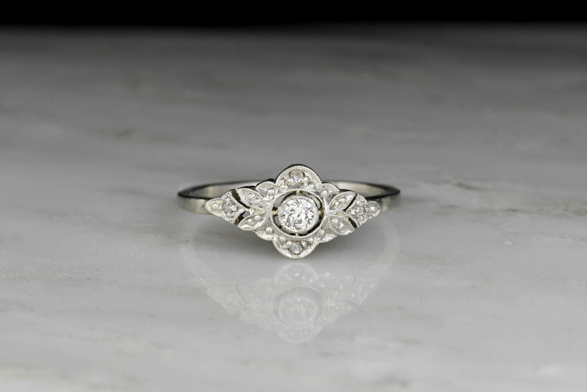 Petite Edwardian Diamond Engagement or Fashion Ring
