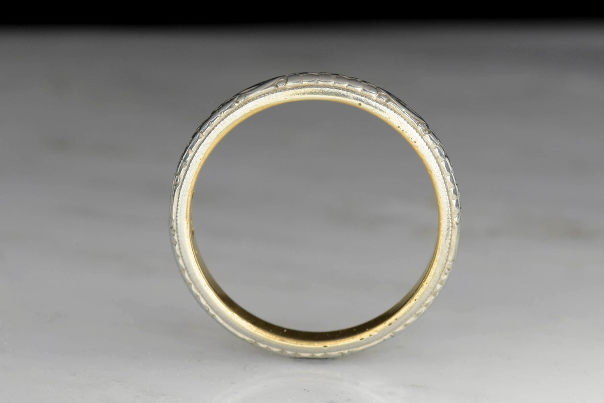 Late Victorian Two-Toned Wedding Band