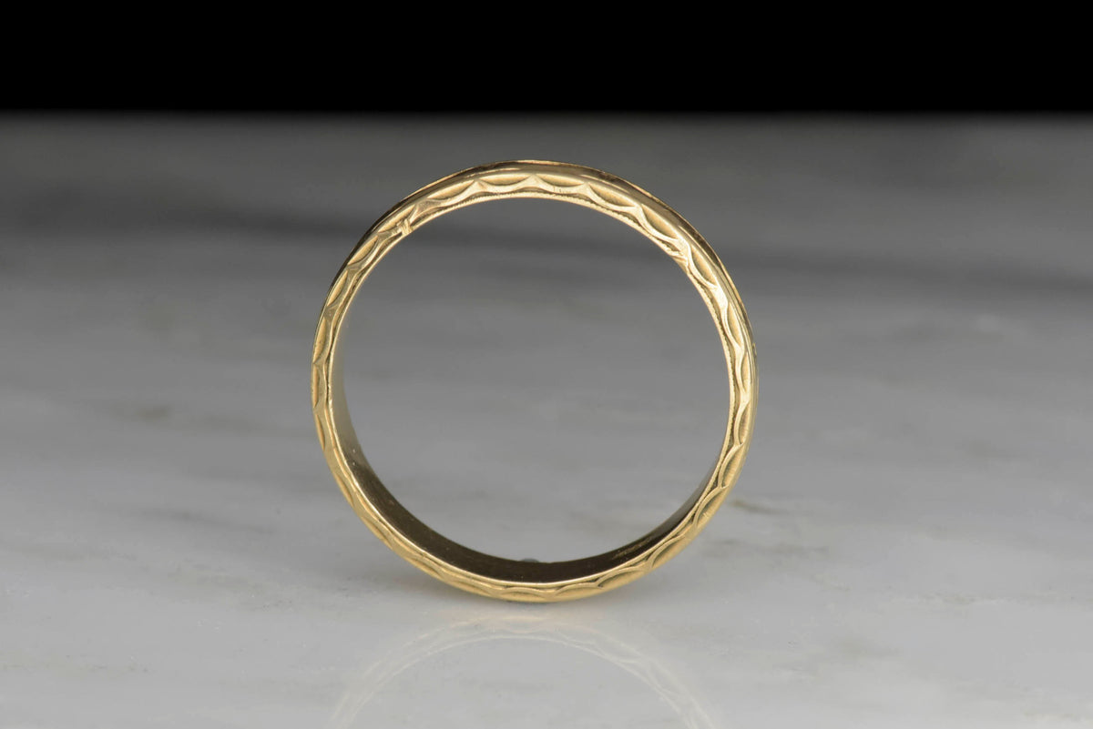 Men&#39;s Victorian Revival / Mid-Century Gold Band