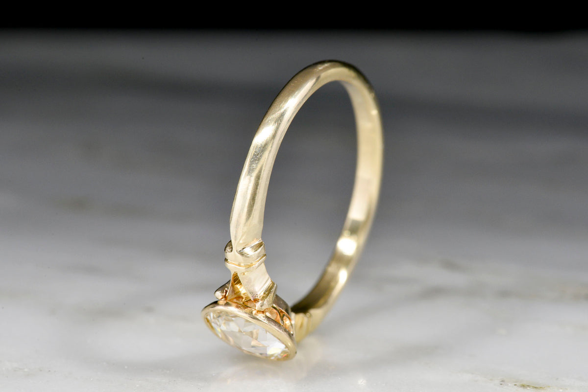 Handmade Victorian Revival Split-Shank Engagement Ring