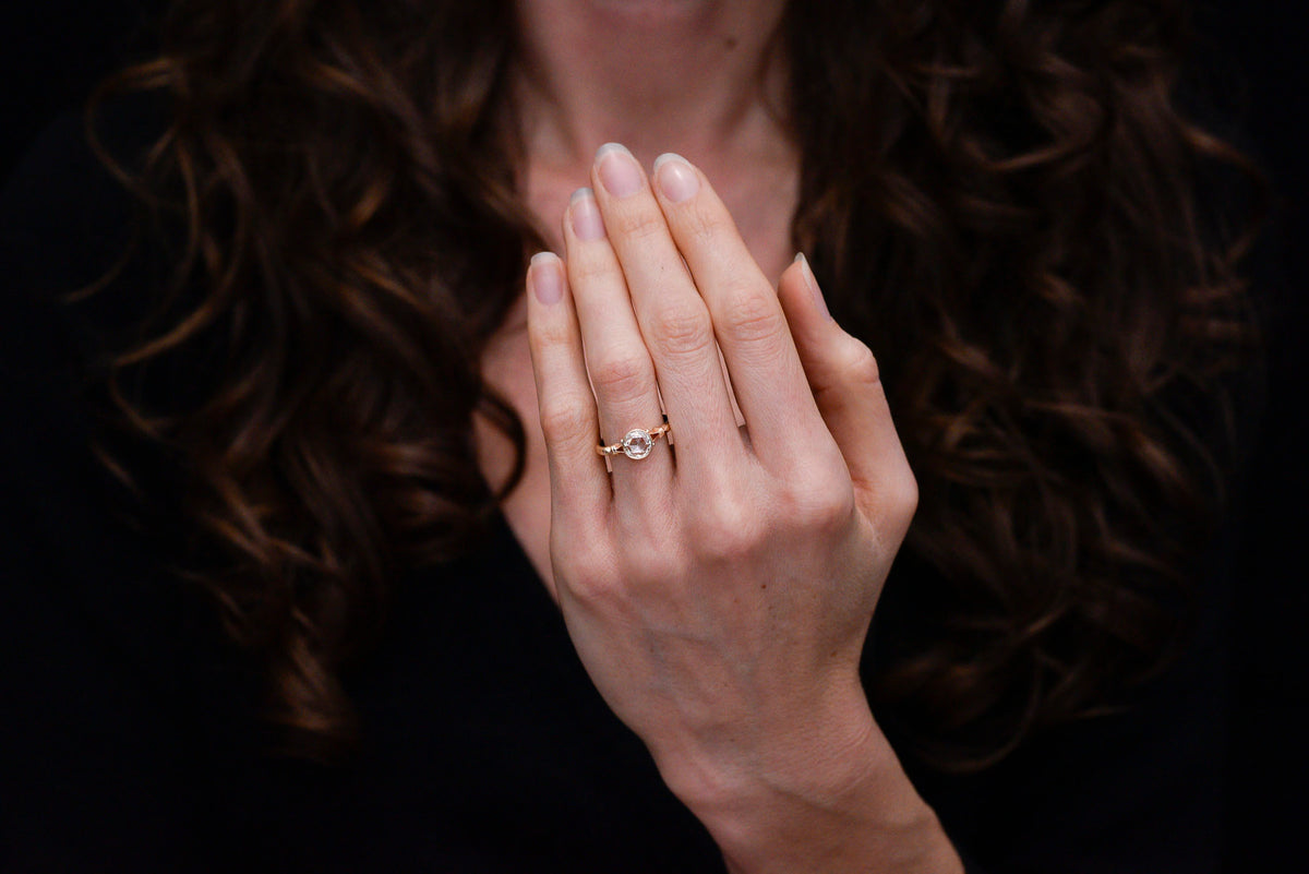 Handmade Victorian Revival Split-Shank Engagement Ring