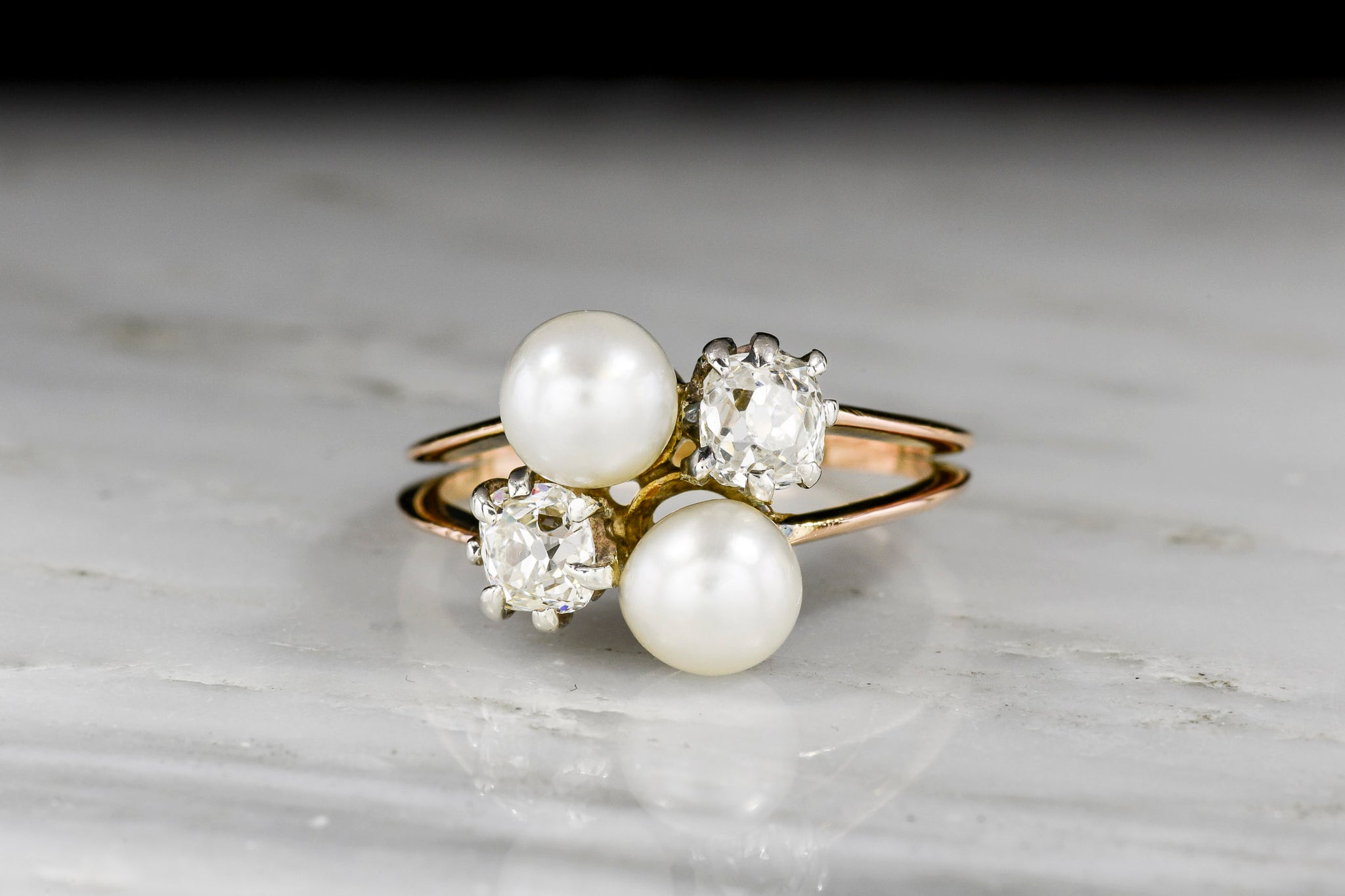 Antique Pearl & Diamond Ring