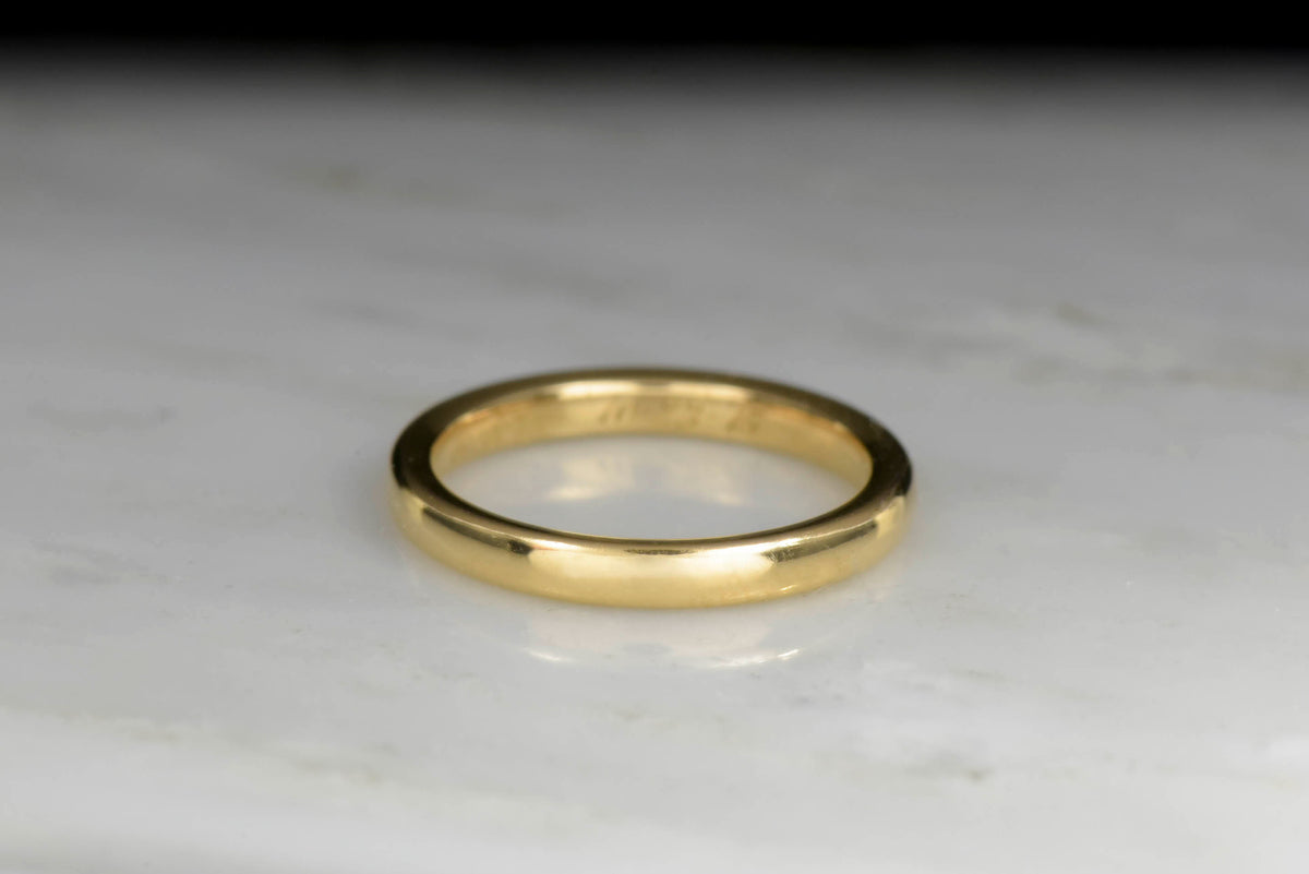 Classic Gold Wedding Band from 1915